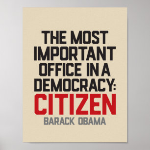 Poster Citações do cidadão de Obama