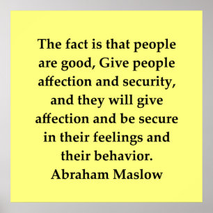 Poster citações do maslow de abraham