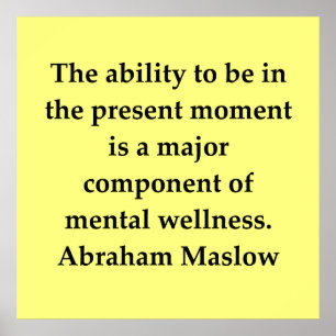 Pôster citações do maslow de abraham