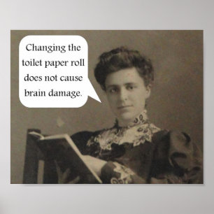 Pôster Citações do papel higiénico