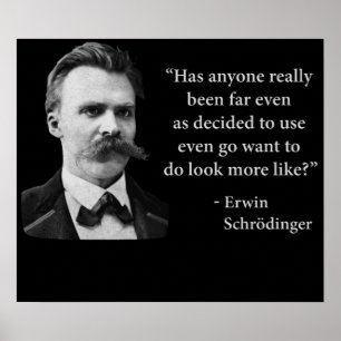 Poster Citações do troll de Friedrich Nietzsche