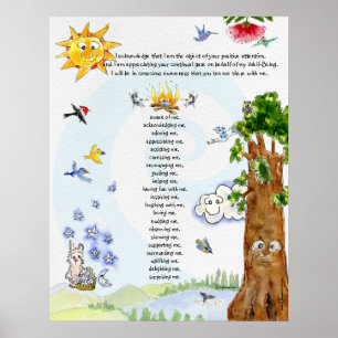 Poster Citações dos aldeões de Abraham dos desenhos