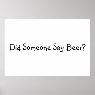 Poster Citações engraçadas da cerveja