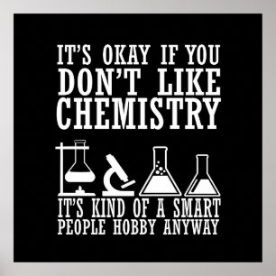 Poster Citações engraçadas de química sarcástica