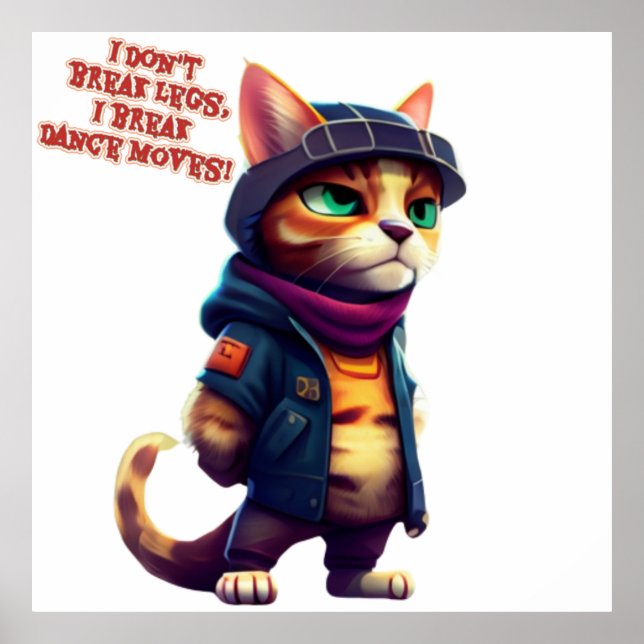 Poster Citações engraçadas ditas por um chefe de gangue d (Frente)