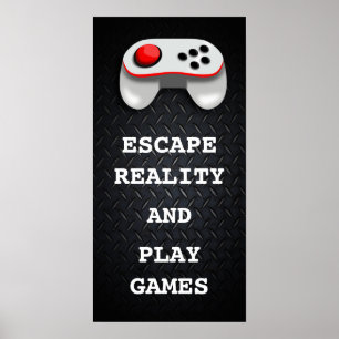Pôster Citações engraçadas do Gamer