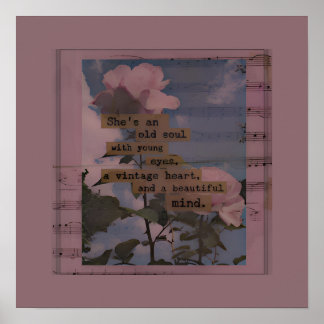 Poster Citações estéticas, rosas, sexo feminino, romântic