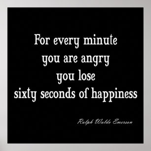 Pôster Citações inspiradas da felicidade de Emerson do