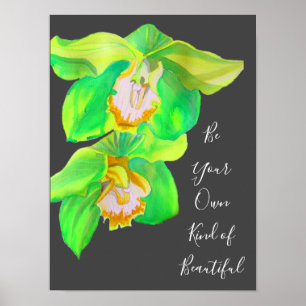 Poster Citações inspiradas da orquídea moderna