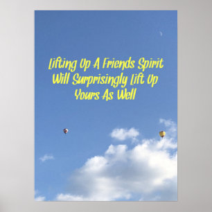 Poster Citações inspiradas no balão de ar quente da nu