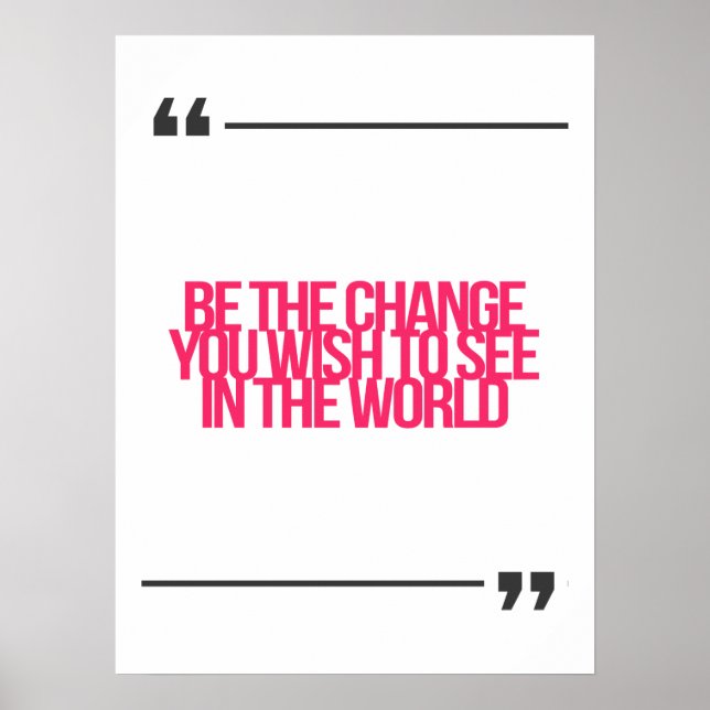 Pôster Citações inspiradoras e motivacionais (Frente)