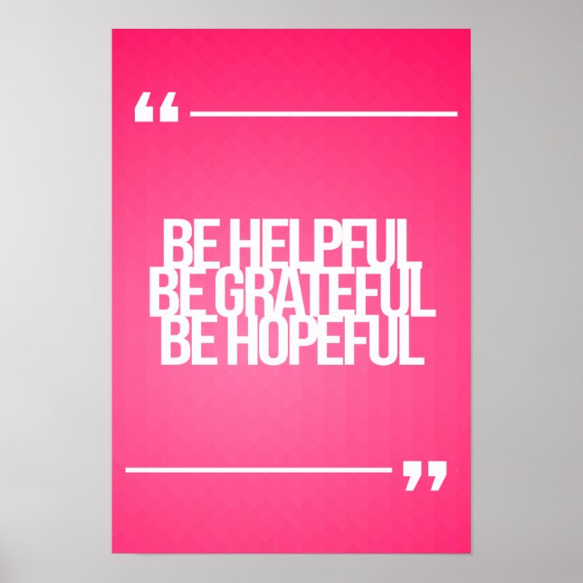 Pôster Citações inspiradoras e motivacionais (Frente)