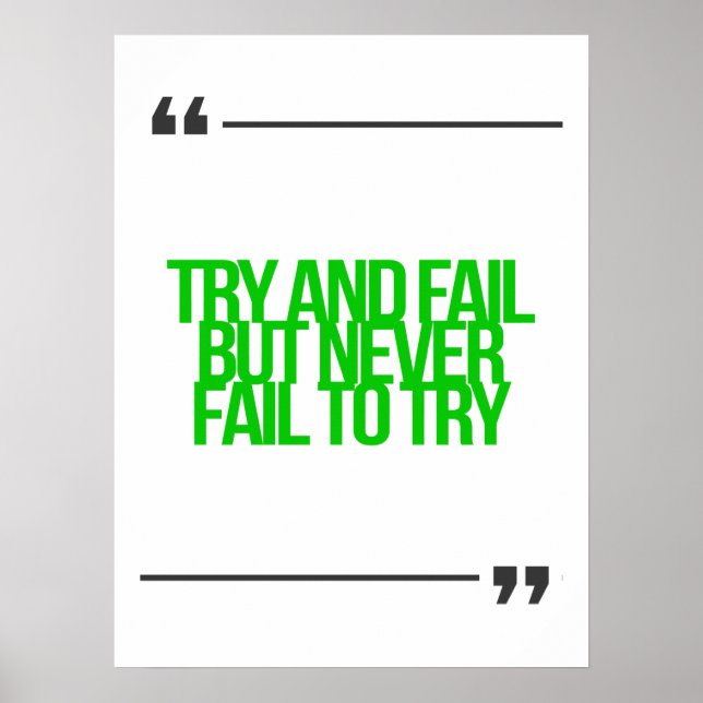 Pôster Citações inspiradoras e motivacionais (Frente)