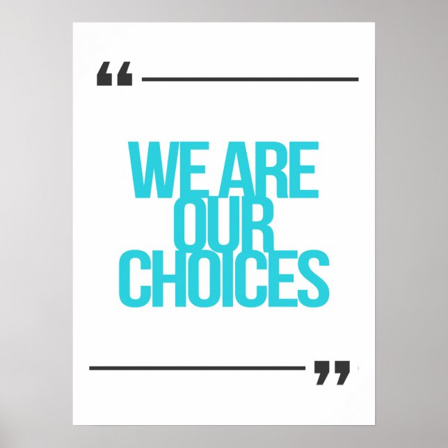 Poster Citações inspiradoras e motivacionais (Frente)