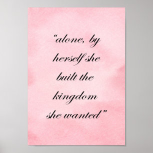 Poster Citações inspiradores da mulher. Rainha, forte,