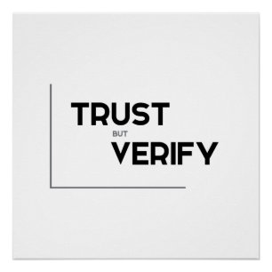 Pôster Citações MODERNAS: a confiança mas verifica