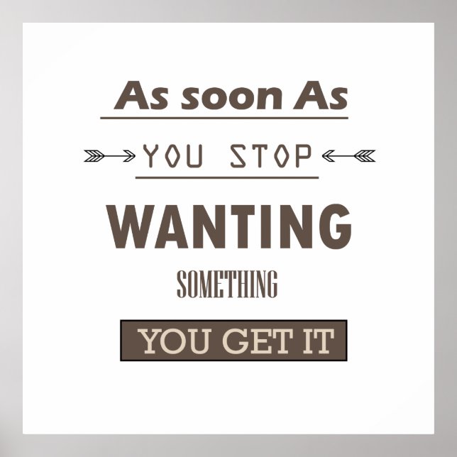 Poster Citações motivacionais sobre os dizeres da vida (Frente)