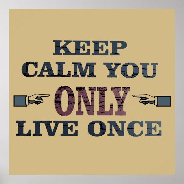 Poster Citações motivacionais sobre os dizeres da vida (Frente)