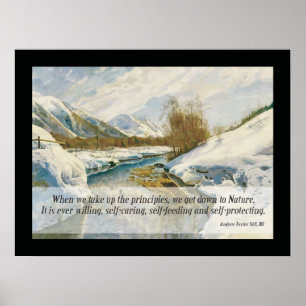 Pôster Citações Osteopathic da natureza por A.T. Ainda