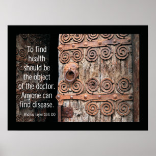 Pôster Citações Osteopathic da saúde do achado por A.T