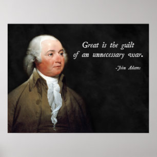 Poster Citações pacíficas de John Adams