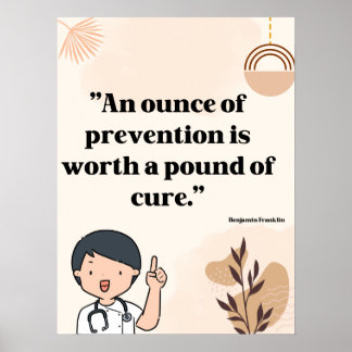 Poster Citações para consultório médico, clínica hospital