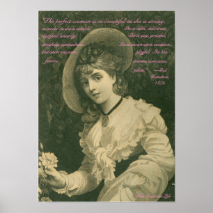 Poster Citações perfeitas do mulher-Victorian