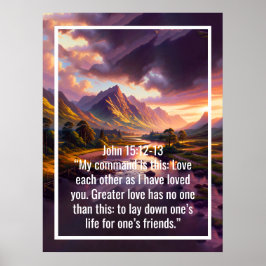 Poster Citações personalizadas de versículos da bíblia e 
