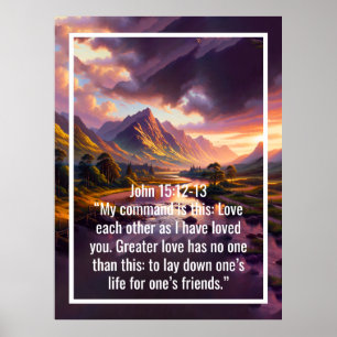 Poster Citações personalizadas de versículos da bíblia e