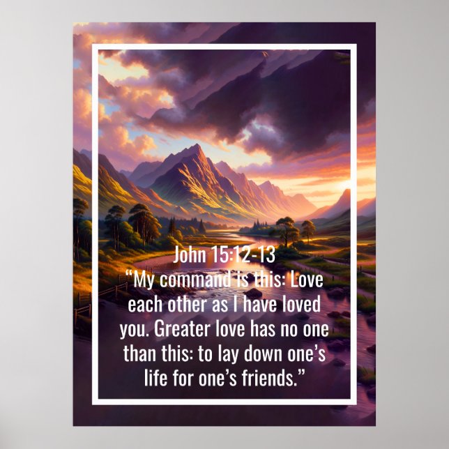 Poster Citações personalizadas de versículos da bíblia e  (Frente)