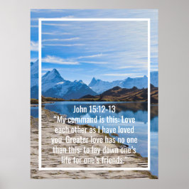 Poster Citações personalizadas de versículos da bíblia e 