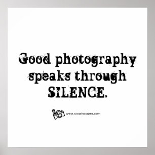 Pôster Citações silenciosas da fotografia
