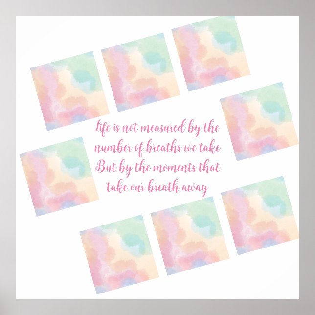 Poster Citações vitais, graduação, Parabéns (Frente)