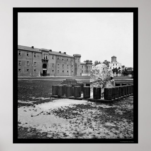 Poster Citadel em Charleston, SC 1865 (Frente)