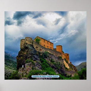 Pôster Citadelle de Corte, Córsega, França