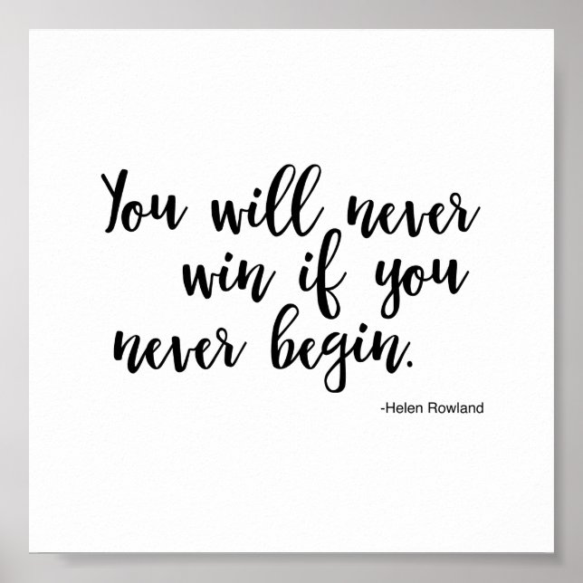 Poster citando Helen Rowland - Sucesso (Frente)