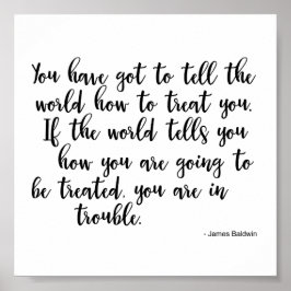 Poster Citando James Baldwin