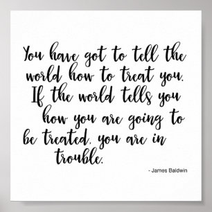 Poster Citando James Baldwin