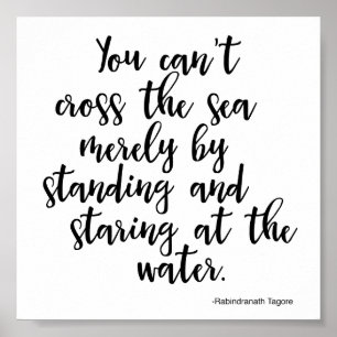 Poster citando Rabindranath Tagor - Ação