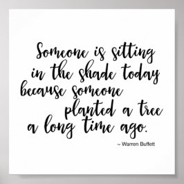 Poster Citando Warren Buffet