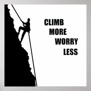 Poster citas motivacionais para escaladores