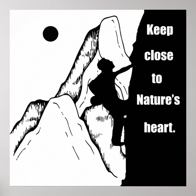 Poster citas motivacionais para escaladores (Frente)