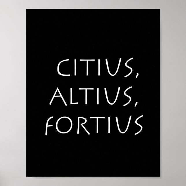 Poster Citius altius fortius (Frente)
