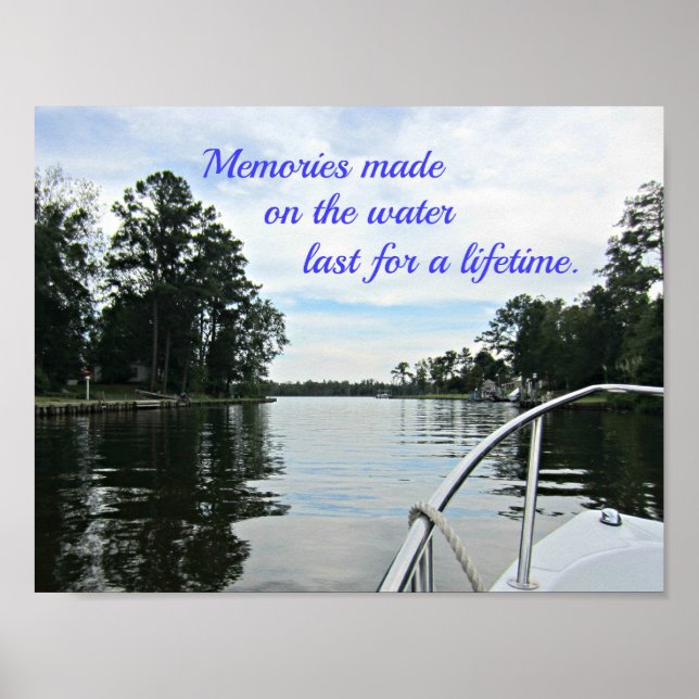 Poster Cito o tempo gasto na água. (Frente)