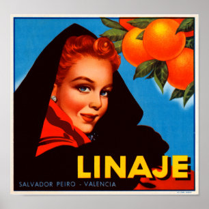 Poster Citrino de Linaje