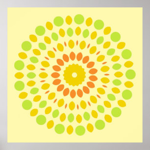 Poster Citrinos, verdes, amarelos, laranja,