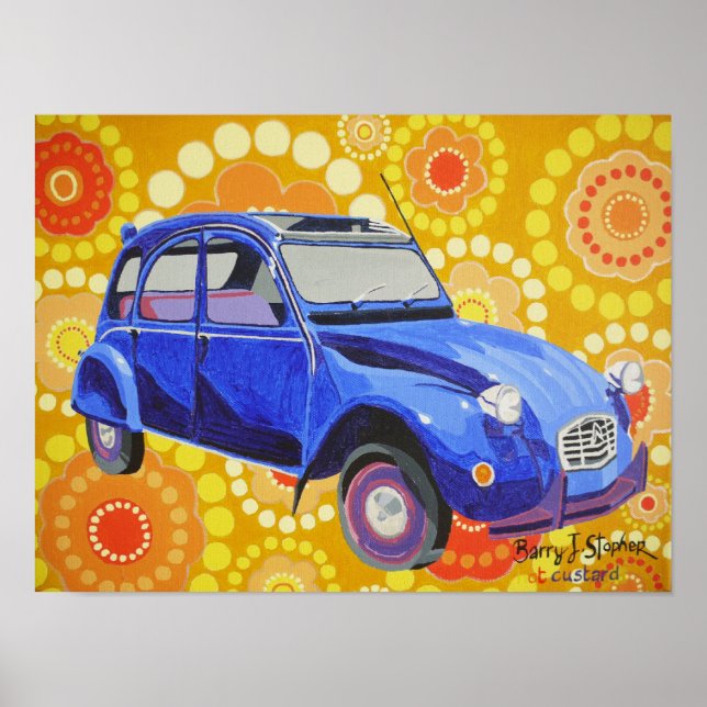 Poster Citroen Clássico 2cv (Frente)
