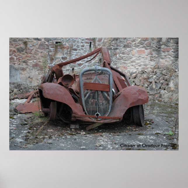 Pôster Citroen em Oradour França (Frente)