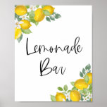 Poster Citrus Lemon Party Lemonade Bar<br><div class="desc">Citrus Lemon Party Lemonade Bar</div>