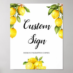 Poster Citrus limon, signo de verão crie-se